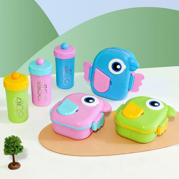 干飯鳥(niǎo)套裝飯盒(飯盒750ML+水杯400ML)